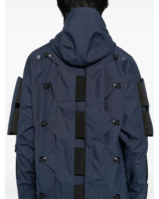 OLLY SHINDER Blue Crocodile Shell Jacket for men