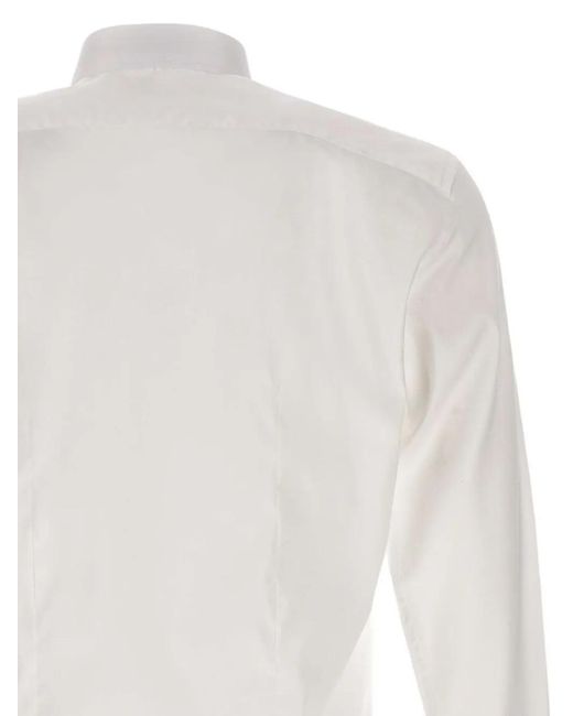 Brian Dales White Classic Collar Button Cuff Shirt for men