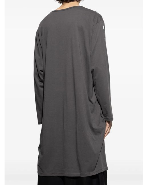 Yohji Yamamoto Gray Long-Sleeve T-Shirt for men