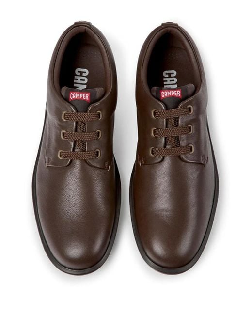Camper Brown Atom Work Lace-Up Derby Shoes for men