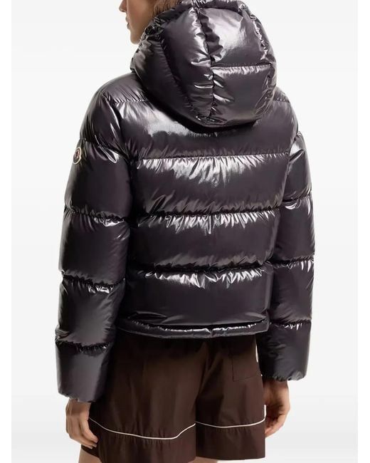 Moncler Gray Niveole Padded Hooded Jacket