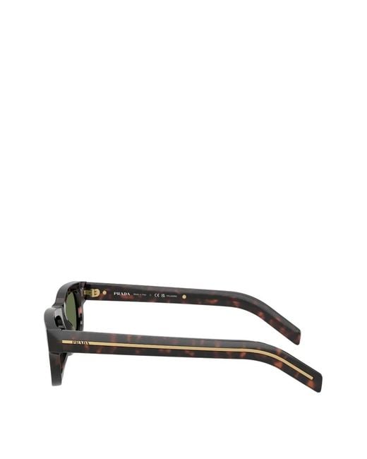 Prada Green Rectangle-Frame Sunglasses for men