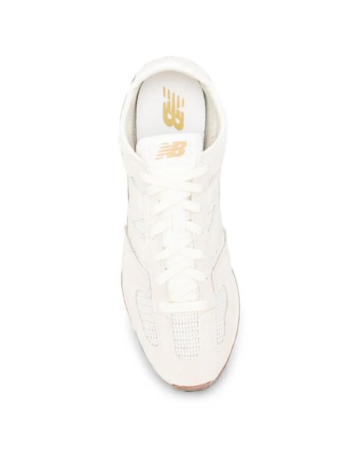 New Balance White 471 Panelled Sneakers
