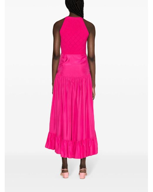 Racil Pink Maria Silk Maxi Skirt
