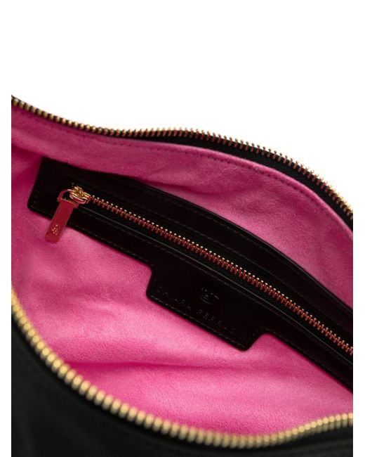 Bolso de hombro con letras del logo Chiara Ferragni de color Black