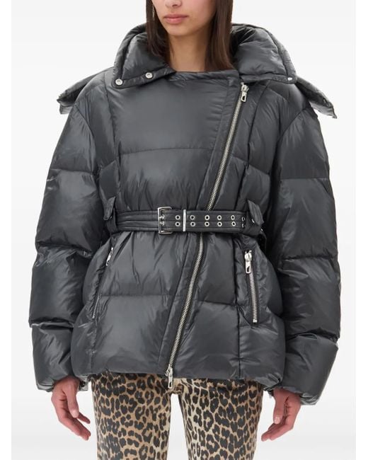 Giacca Con Zip di Ganni in Gray