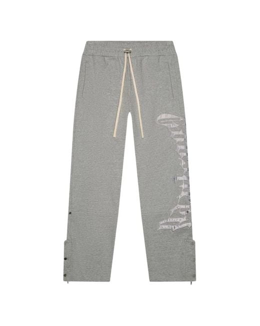 Godspeed Gray Logo Track Trousers for men