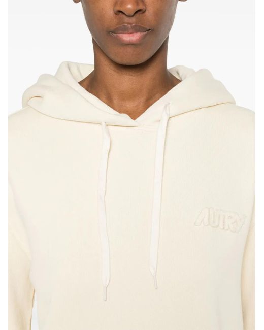 Sudadera Con Capucha Y Parche Del Logo Autry de color Natural