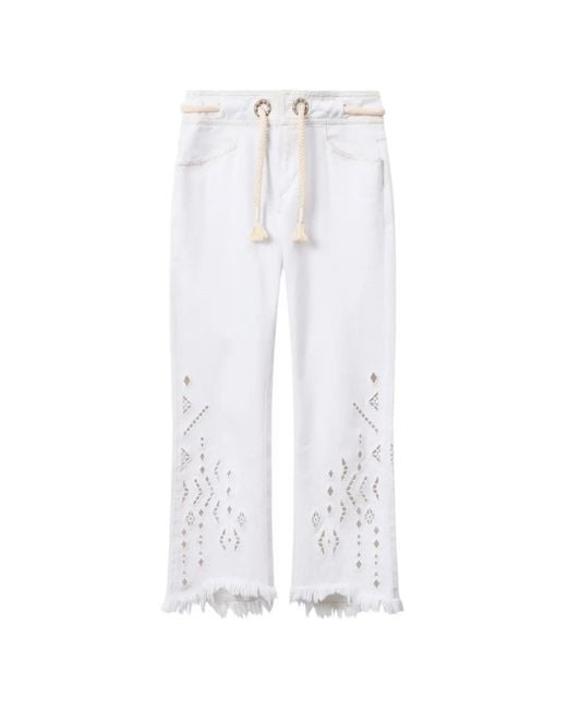 Isabel Marant White Alison Pants