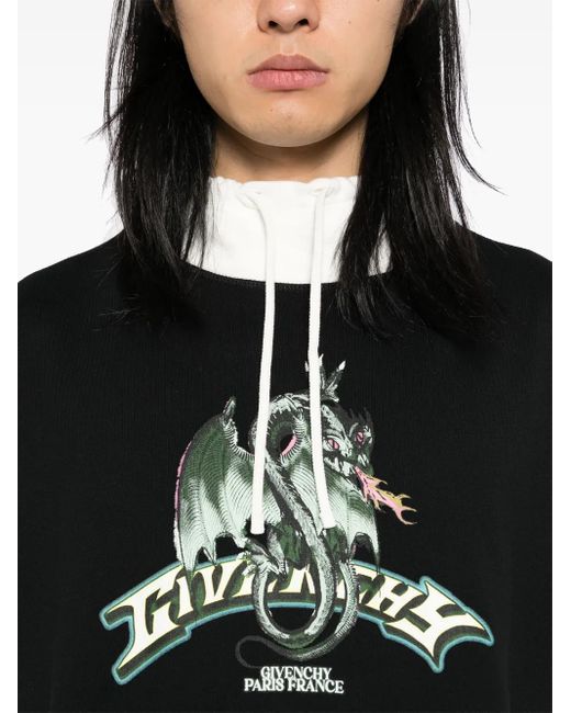 Givenchy Sweater Met Print in het Black voor heren