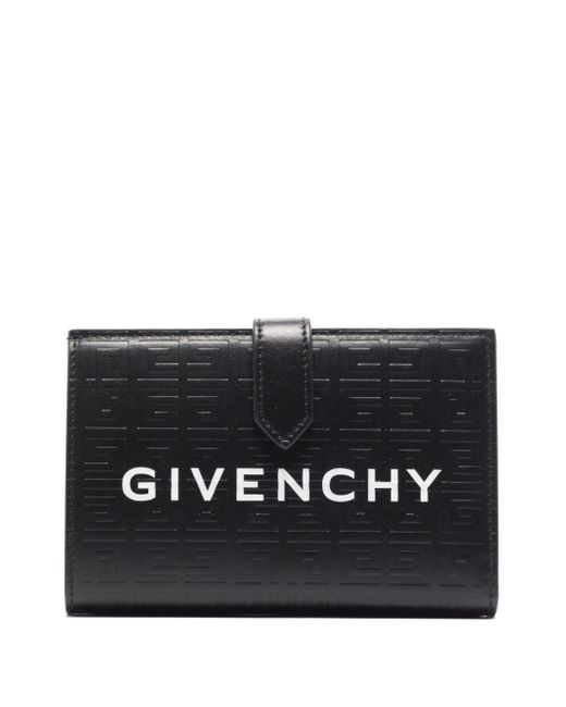 Givenchy Black G Cut 4g Leather Bifold Wallet