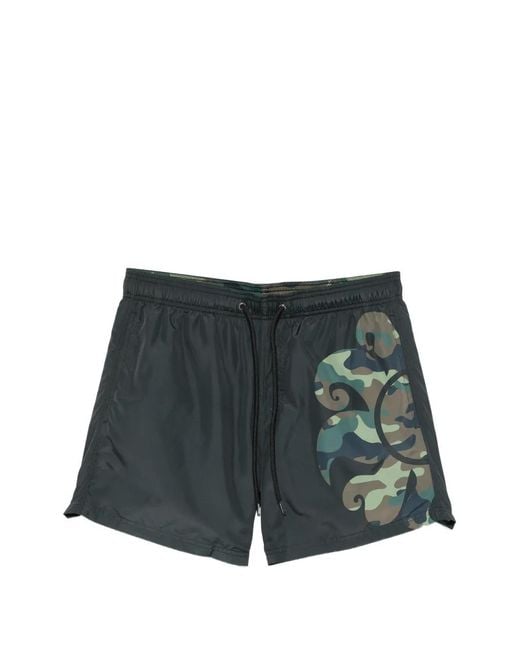 Sundek White Logo-Print Swim Shorts for men