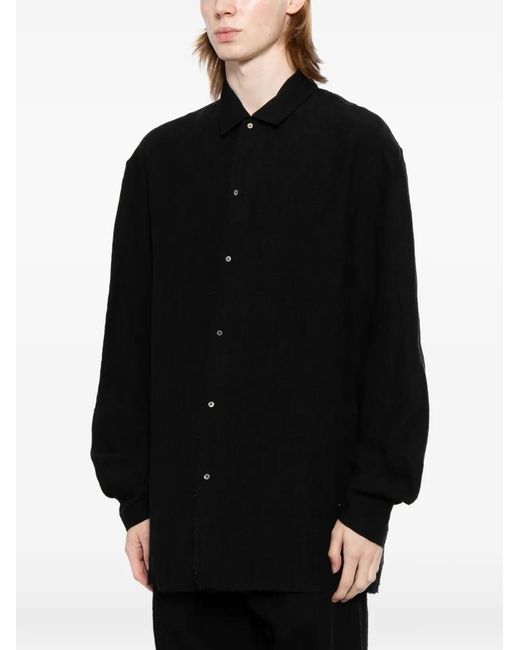 Ma+ Black Straight Shirt for men