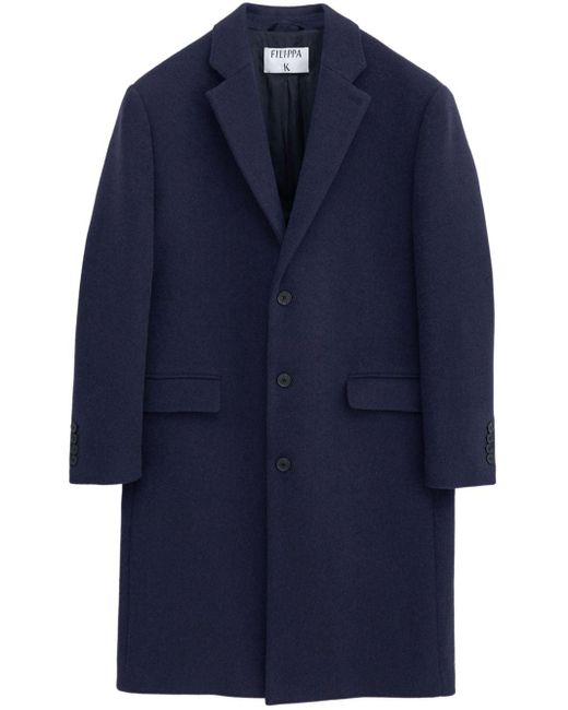 Blue crombie coat sales