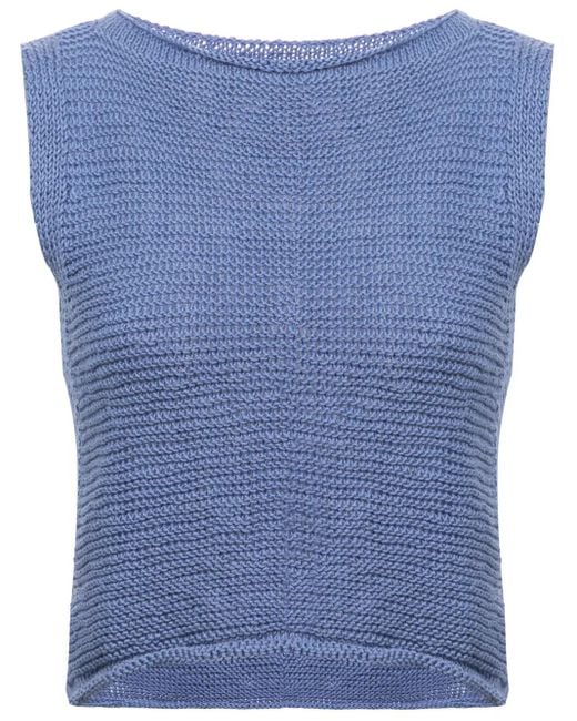 Top Crop di Voz in Blue