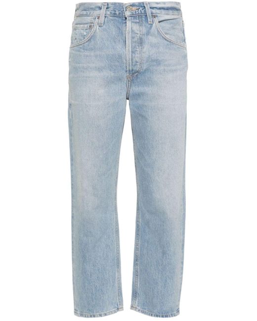 Citizens of Humanity Blue Halbhohe Dahlia Cropped-Jeans