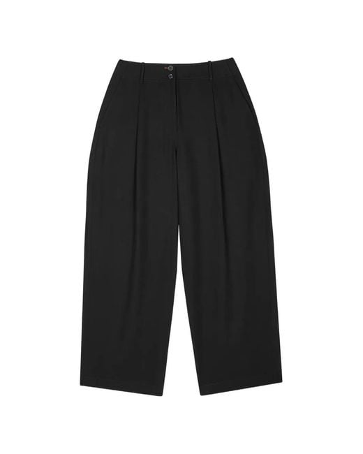 Paul Smith Black Pleated Trousers