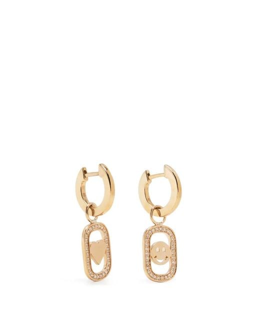 Sydney Evan Metallic 14Kt Icon Diamond Earrings