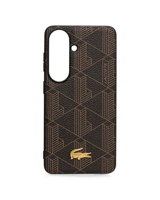 Lacoste Black Coque De Samsung Galaxy S26 À Plaque Logo