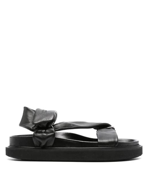 Isabel Marant Black Naori Leather Sandals