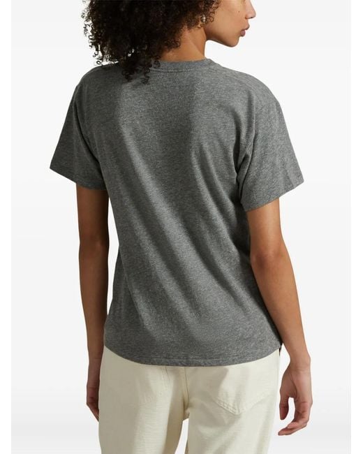 Polo Ralph Lauren Gray Logo-Print T-Shirt