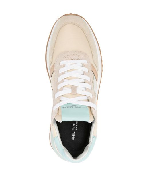 Philippe Model Tropez 2.1 Leren Sneakers in het White