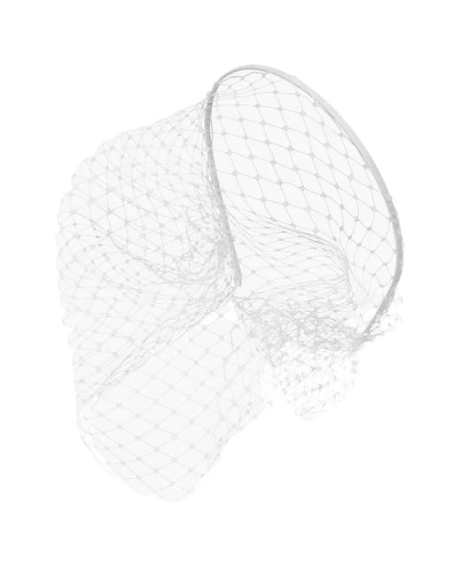 Jennifer Behr White Silk Voilette