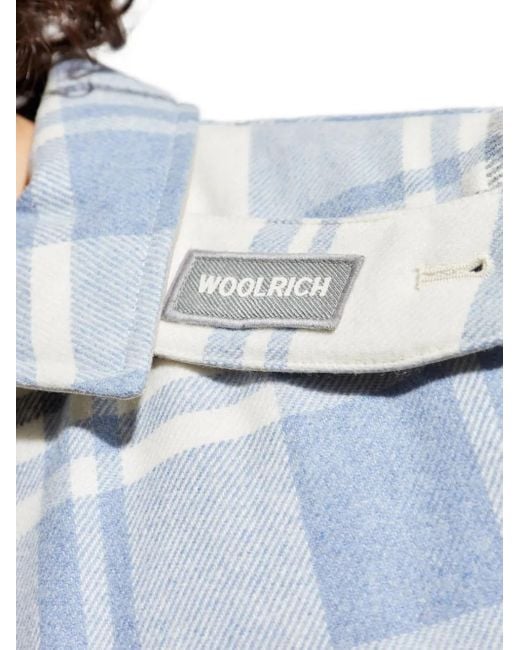 Woolrich Karierte Hemdjacke in Blue für Herren