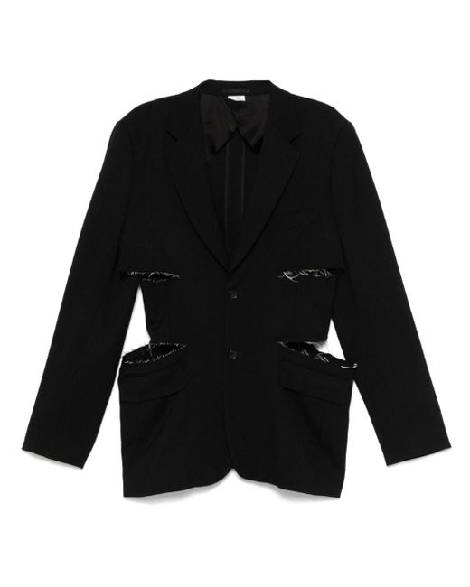 Comme des Garçons Black Cut Out-Detailed Blazer for men