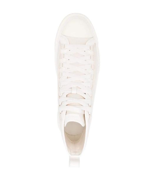 Amiri White Ma Court Leather-Trimmed Sneakers for men