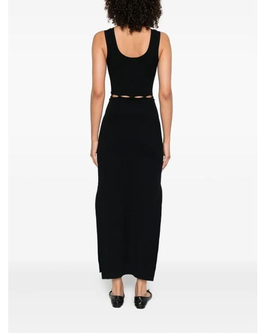 Abito Lungo Con Dettaglio Cut-Out di Nanushka in Black