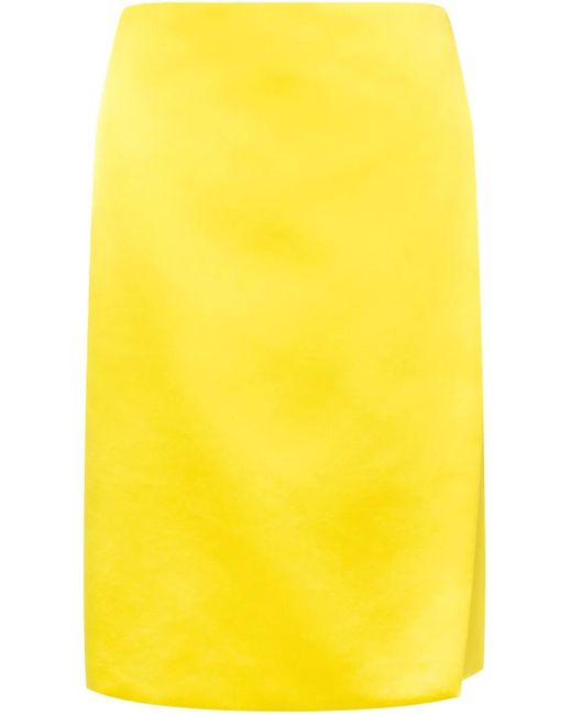Philosophy Di Lorenzo Serafini Yellow Side Slit Skirt