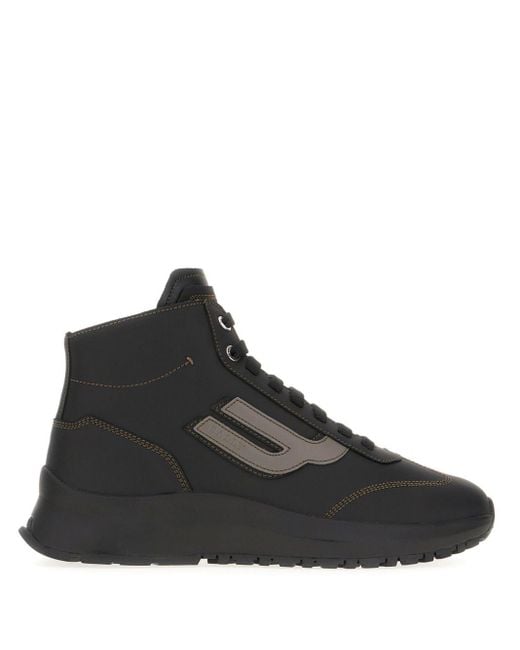 Bally Black Logo-Patch Sneakers for men