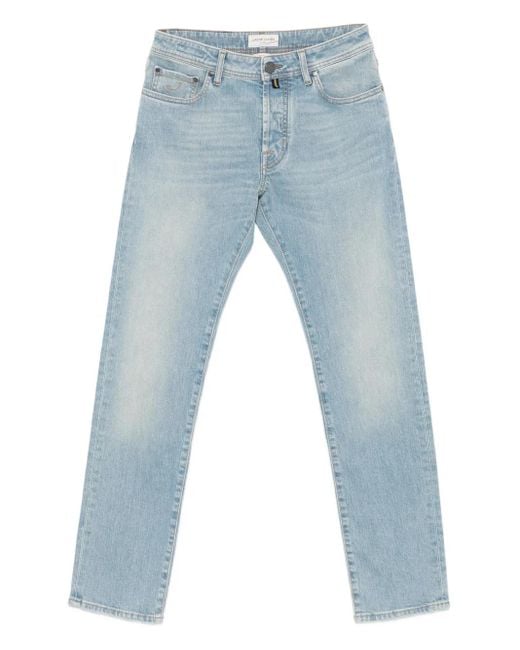 Jacob Cohen Blue Bard Button Jeans for men