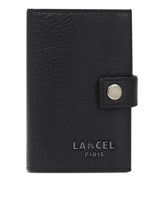 Lancel Black Come Leather Card Holder