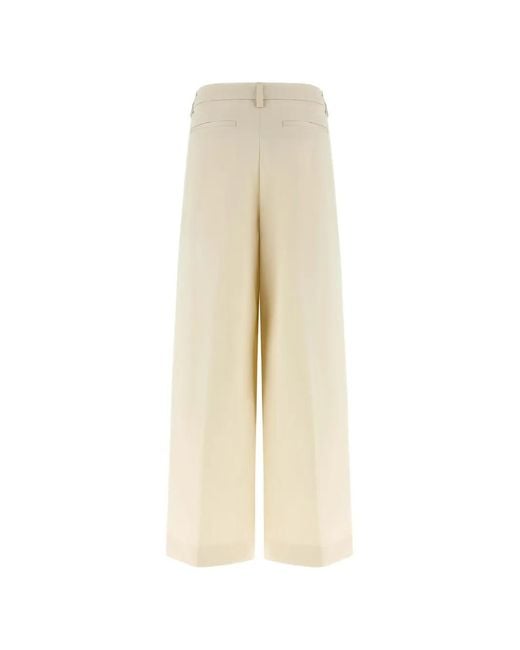 Thelatest White Deva Pleat Trousers