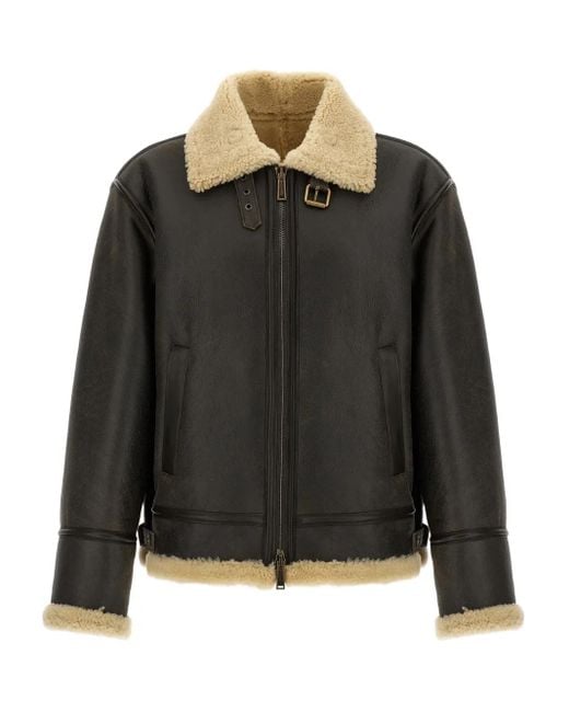 Giacca Con Zip di DSquared² in Black da Uomo