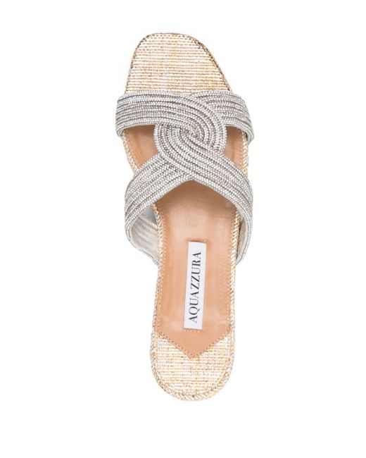 Aquazzura White Felix Sandals