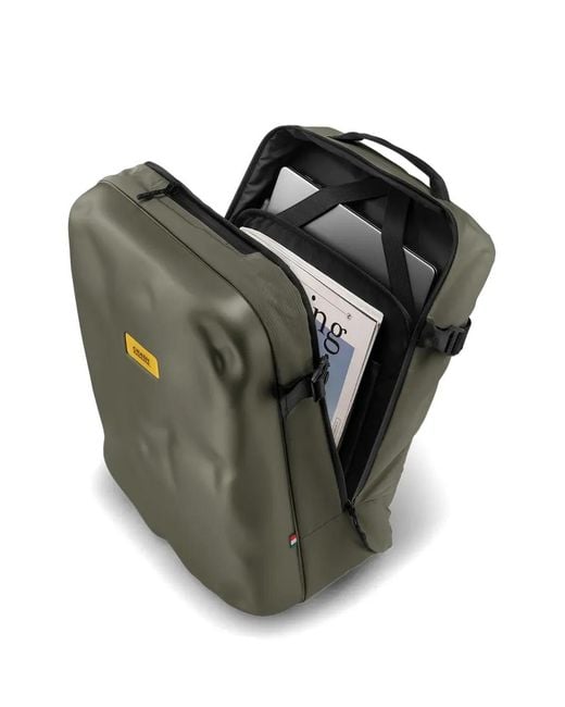 Crash Baggage Green Iconic Hard-Shell Backpack