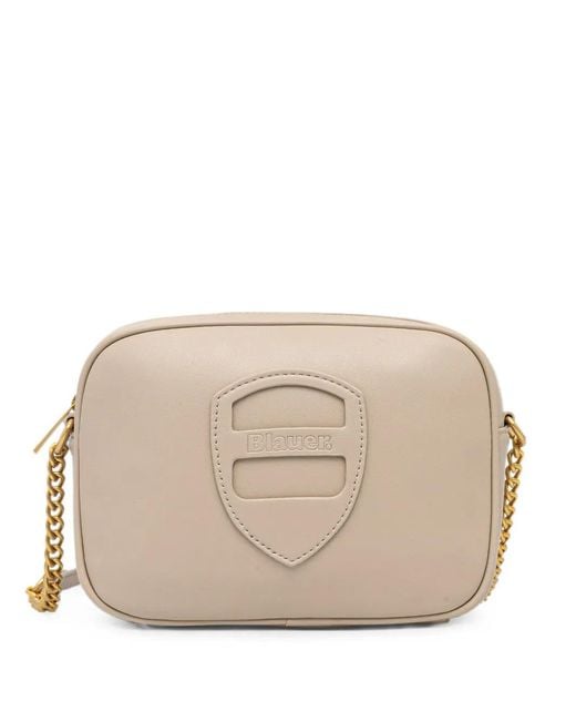 Blauer Natural Logo-Plaque Chain-Link Shoulder Bag