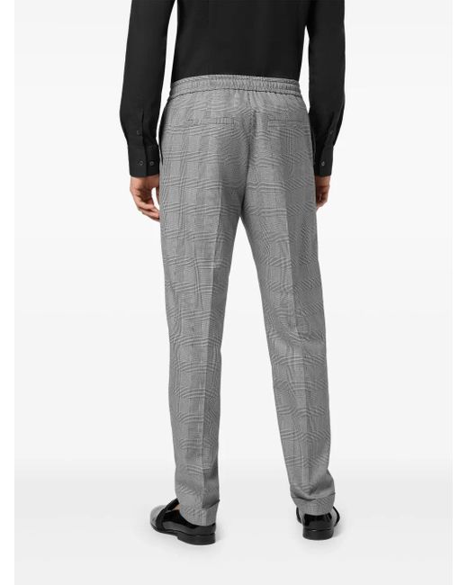 Philipp Plein Gray Checkered Jogging Trousers for men