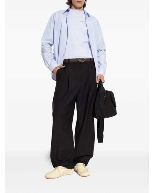 Jacquemus Black Pantalon À Plis for men