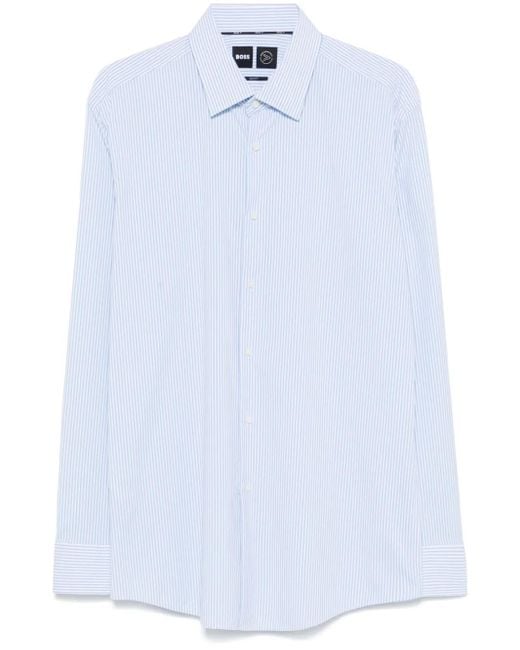 Boss White Striped Shirt for men