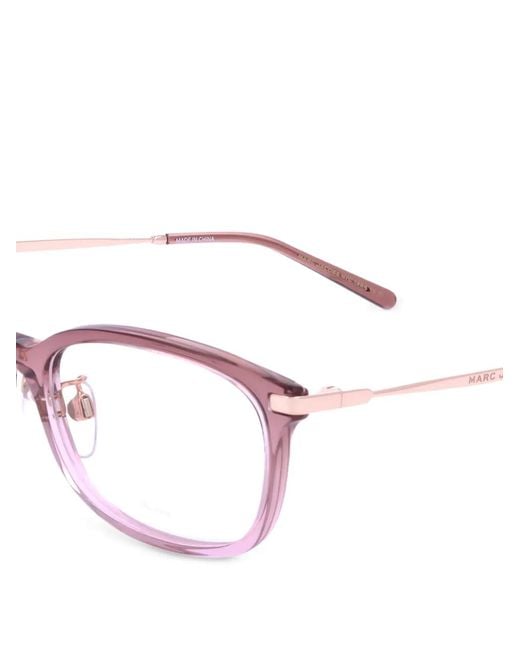 Marc Jacobs White Rectangle-Frame Glasses