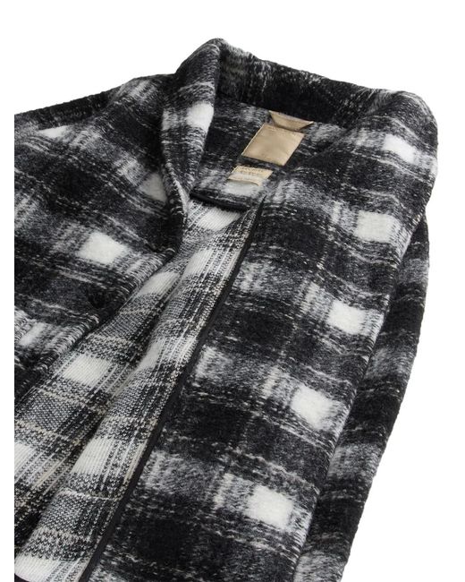 Woolrich Black Gentry Checked Overshirt