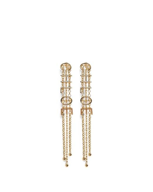 Chloé Metallic The Mini Belt Dangling Earrings