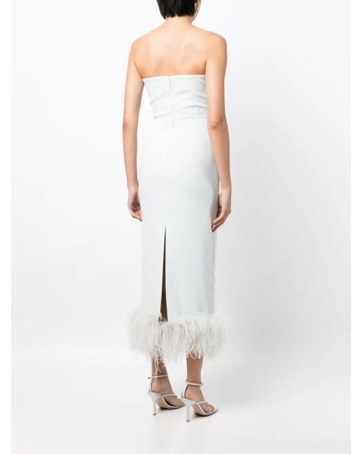 16Arlington Midi-Jurk Van Crêpe in het White