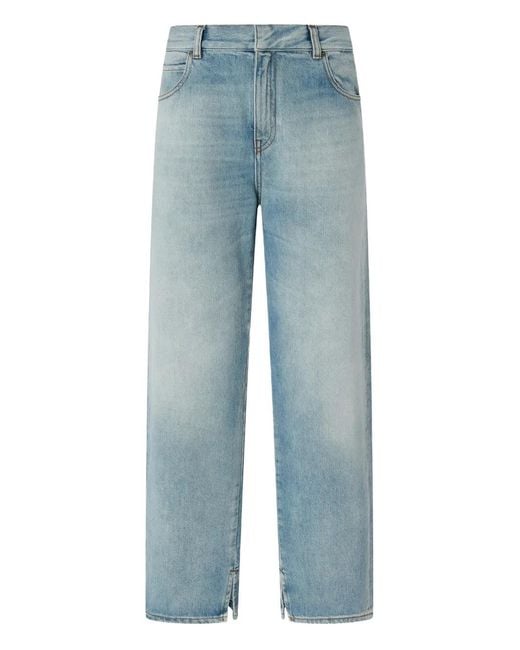 Pinko Blue Loose-Fit Jeans With Slits