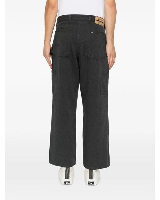 Neighborhood Gray Jean Droit À Coutures Contrastantes for men