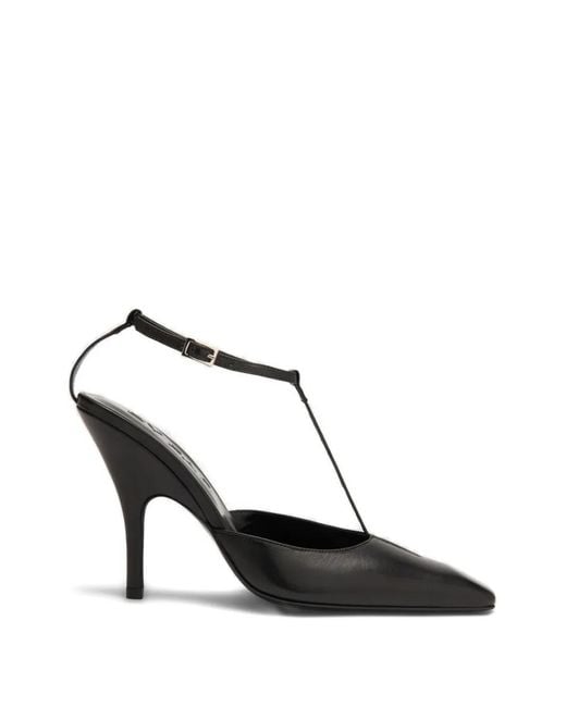By Far White Tara Square-Toe Pumps